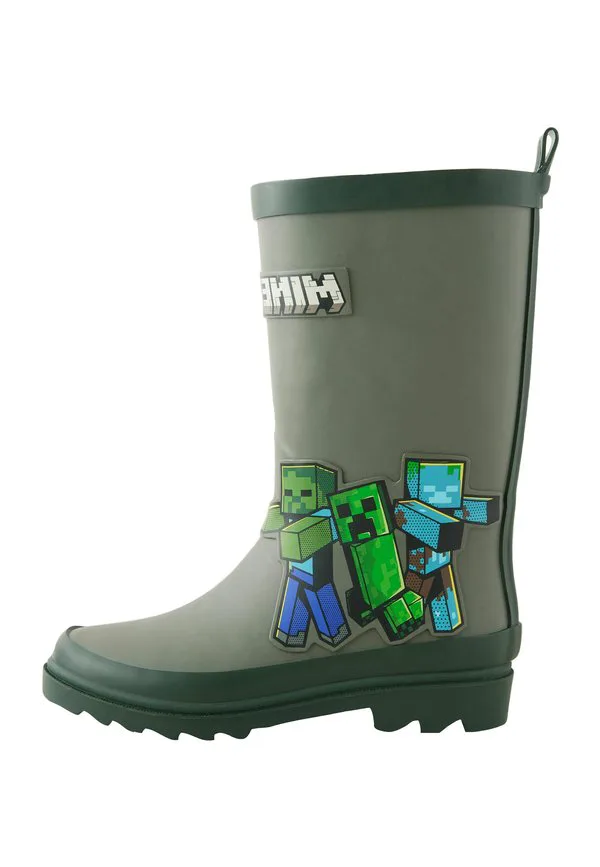 Резиновые сапоги minecraft стандартного размера Next, Khaki Green