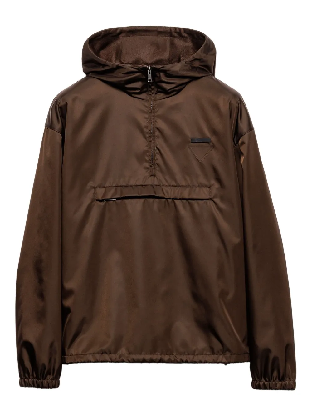 

Куртка Re-Nylon с капюшоном Prada, коричневый