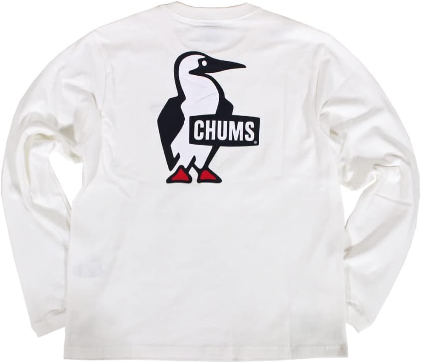 

Мужская футболка с длинным рукавом CHUMS Booby Logo, белый