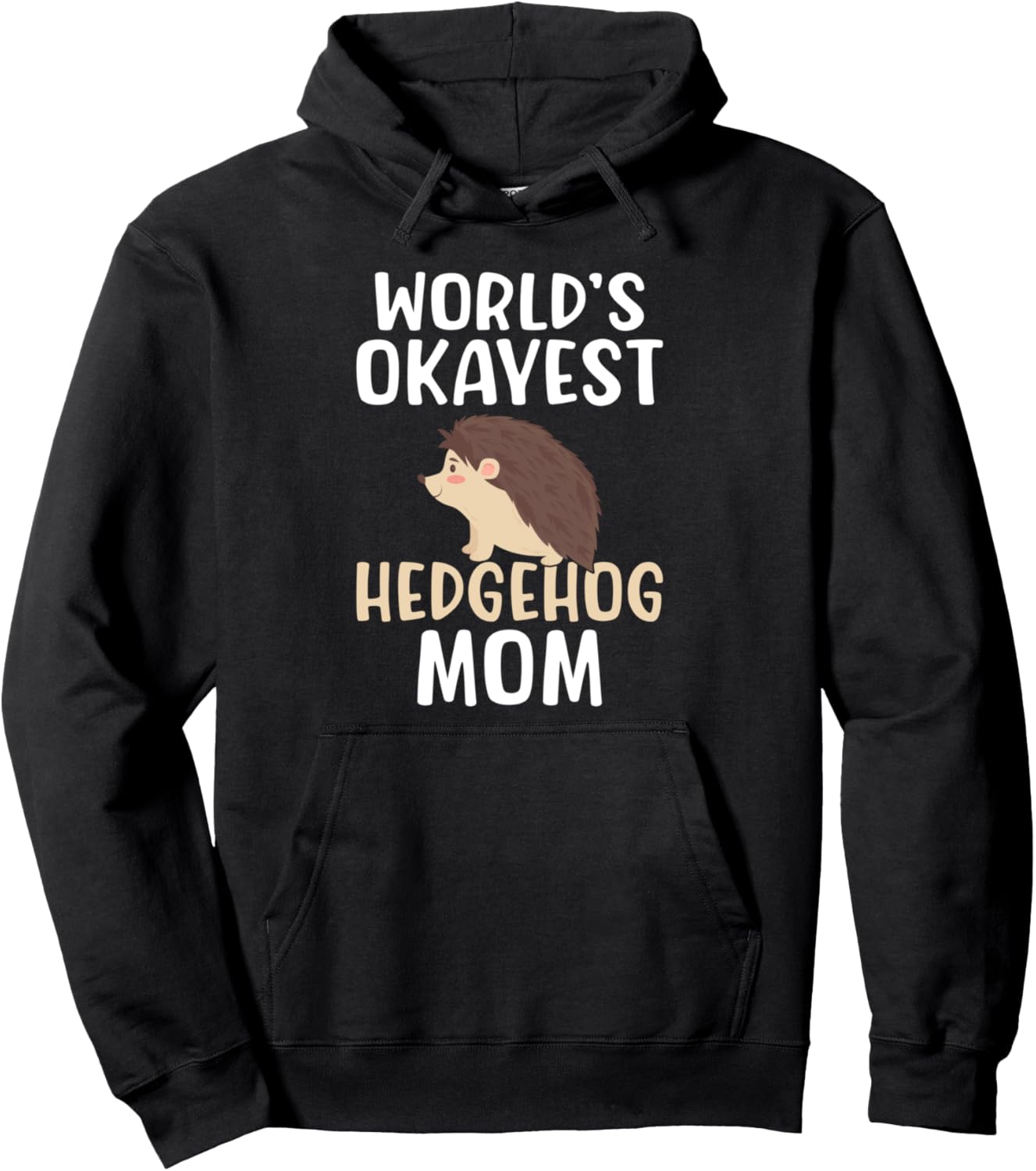 

Худи Лучшая в мире мама-ежиха Hedgehog Lover Gifts, черный