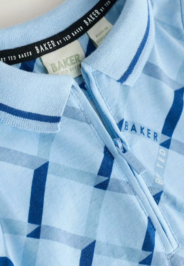 Комбинезон с короткими рукавами и принтом по всей поверхности, прямого кроя. Baker By Ted Baker, Blue — фото 3