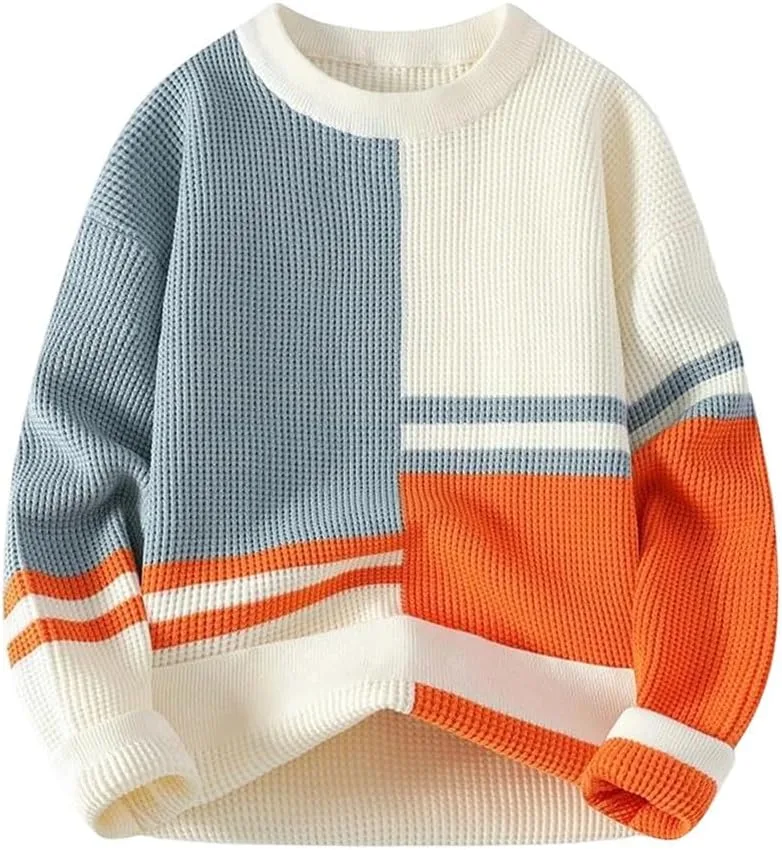 

Мужской вязаный теплый пуловер из мягкой шерстяной смеси