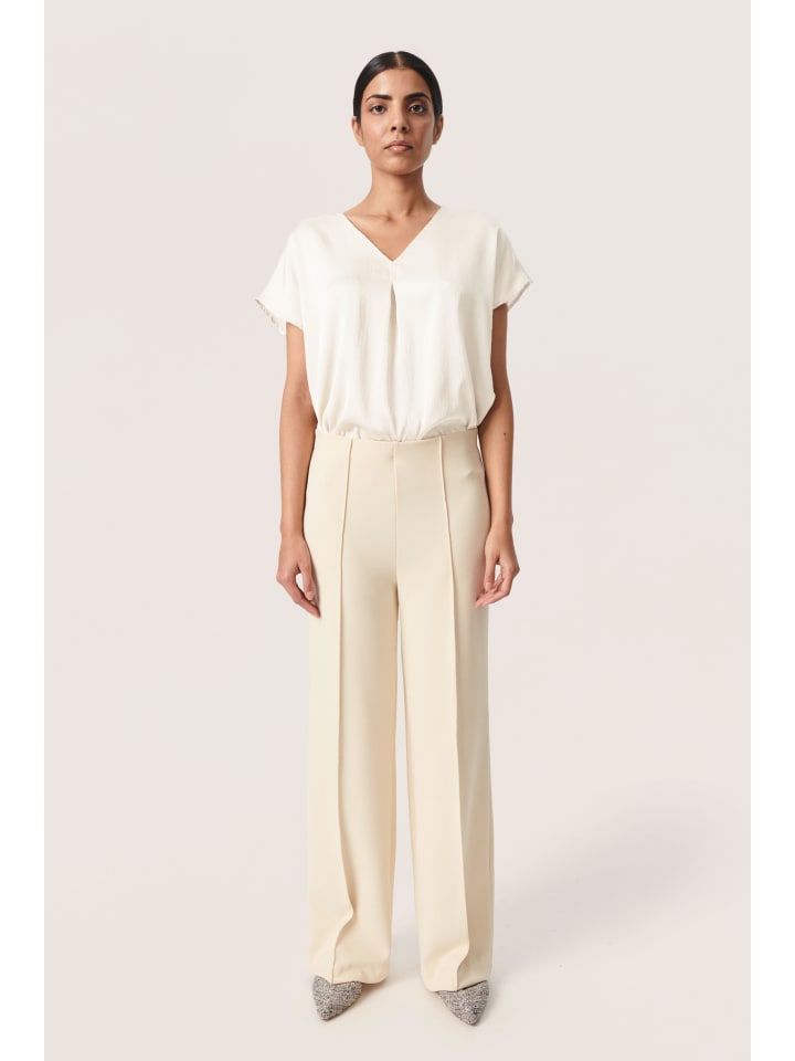 

Блузка без рукавов SLIoana, прямого кроя, цвета шепчущий белый Soaked in Luxury