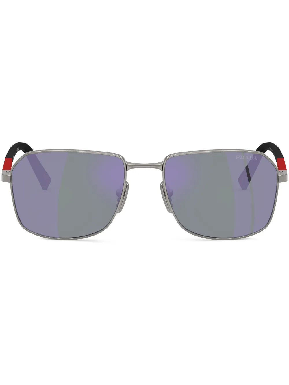 

Солнцезащитные очки Linea Rossa Prada Eyewear, серебяный