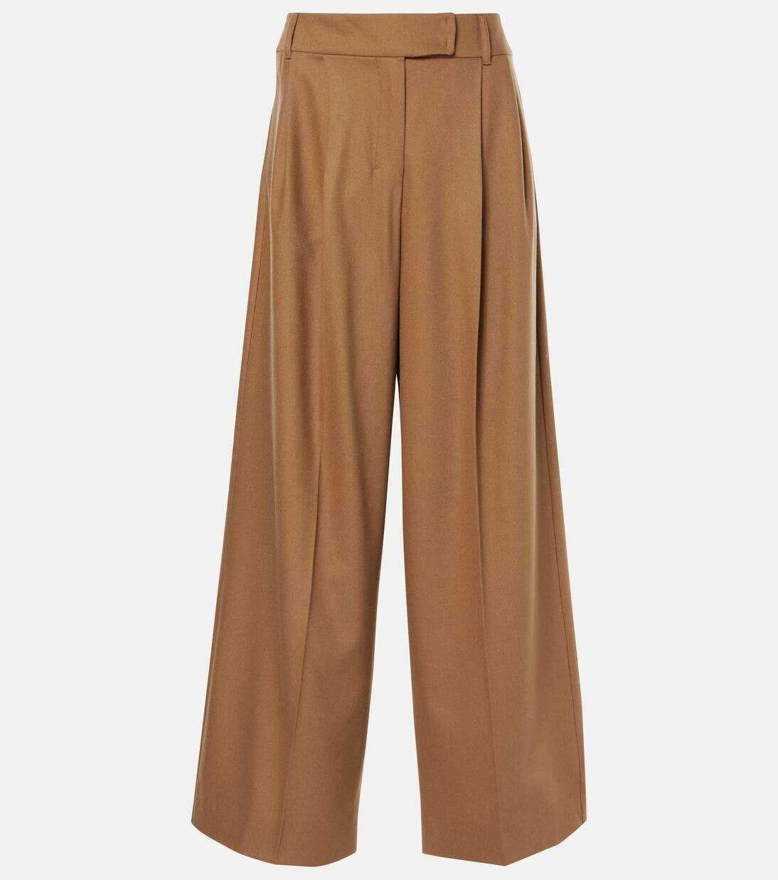 

Широкие брюки из шерстяной фланели Кармен 'S Max Mara, цвет cammello new