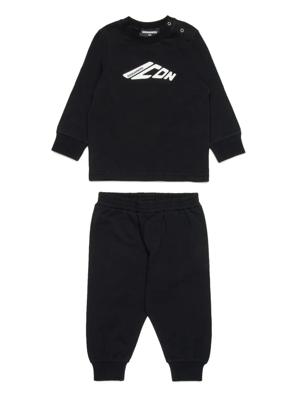 

Спортивный костюм с логотипом DSQUARED2 KIDS, черный