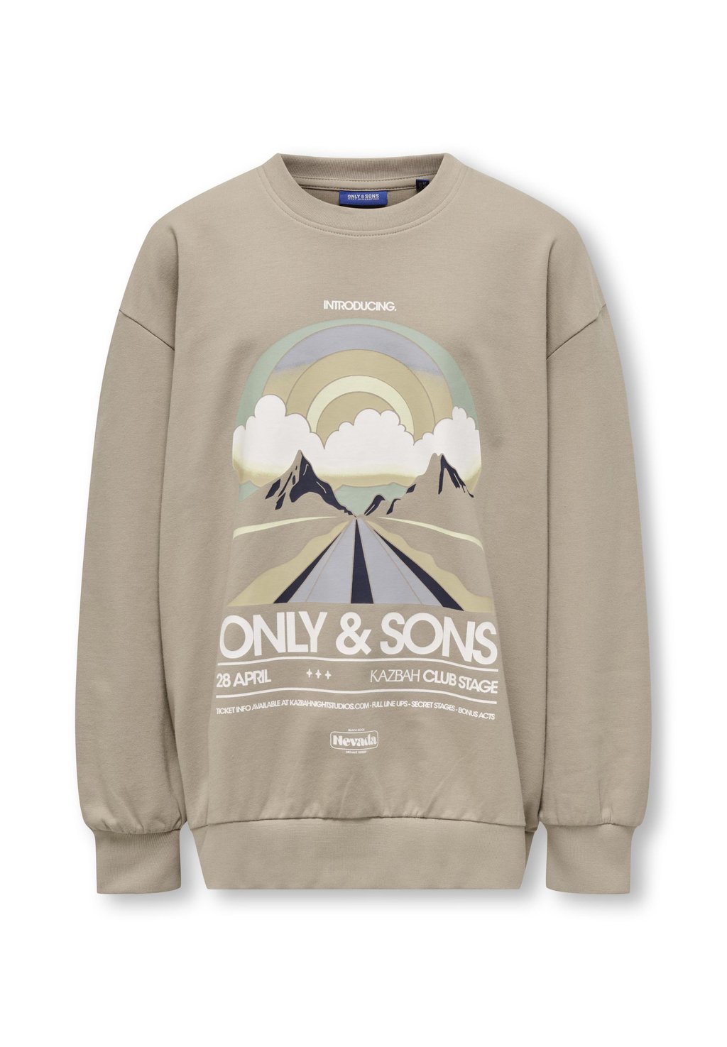 

Толстовка OSJROAD OVZ O-NECK ONLY & SONS junior, песочный