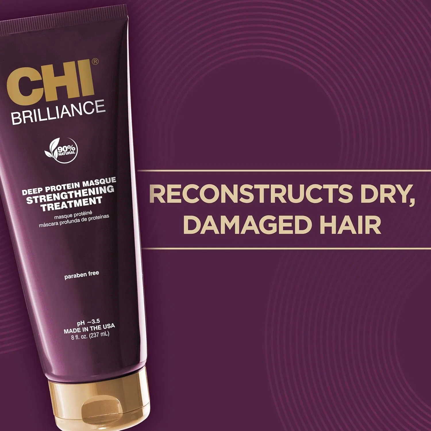 Маска для волос CHI Deep Brilliance Olive & Monoi Deep Protein Mask 237 мл Chi — фото 2