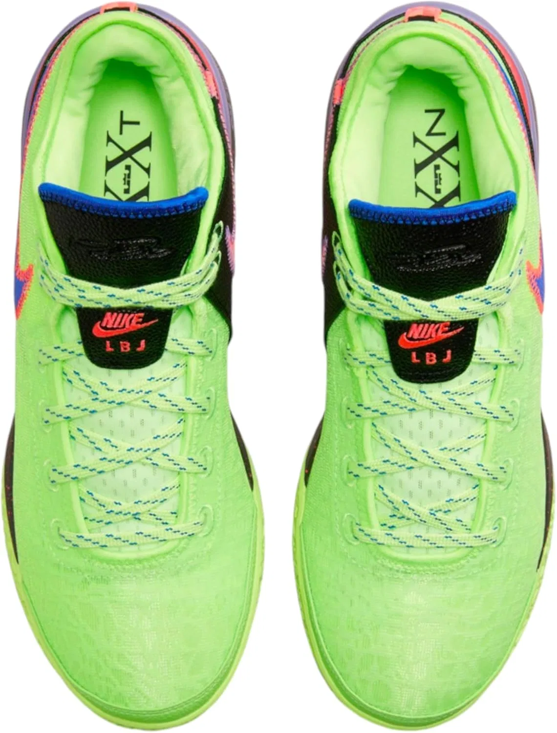 Женские кроссовки Nike Air Force One PLT.AF.ORM, Ghost Green Space Purple Black Racer Blue — фото 4