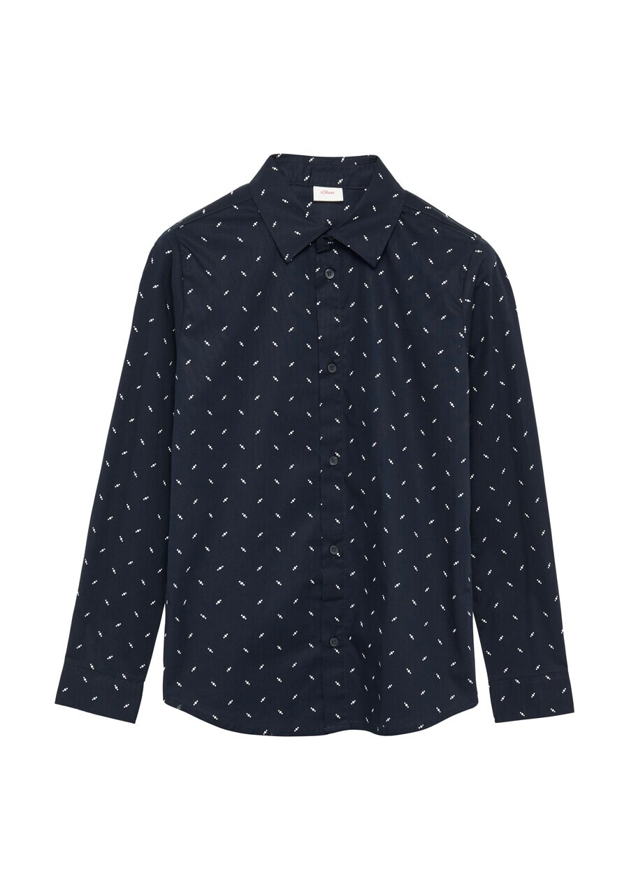 

Рубашка на пуговицах s.Oliver Slim fit Button Up Shirt, морской синий