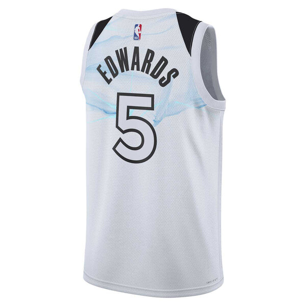 Спортивная футболка minnesota timberwolves 2024/25 city edition jersey 'anthony edwards' Nike, белый — фото 2
