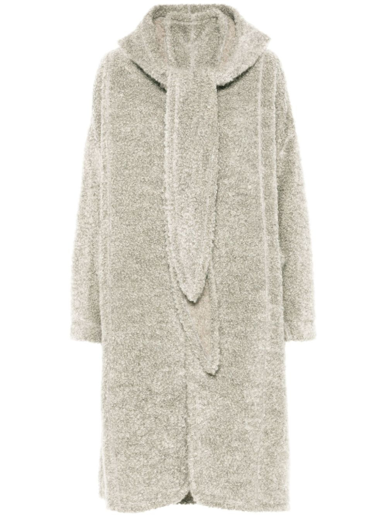 

Issey Miyake шерстяное пальто, серый