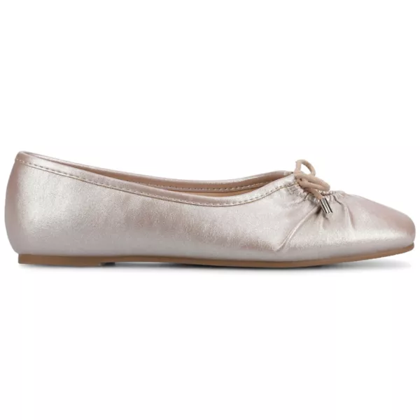Калли балетки с бантом для женщин средней и широкой полноты Journee, цвет blush sparkle — фото 2