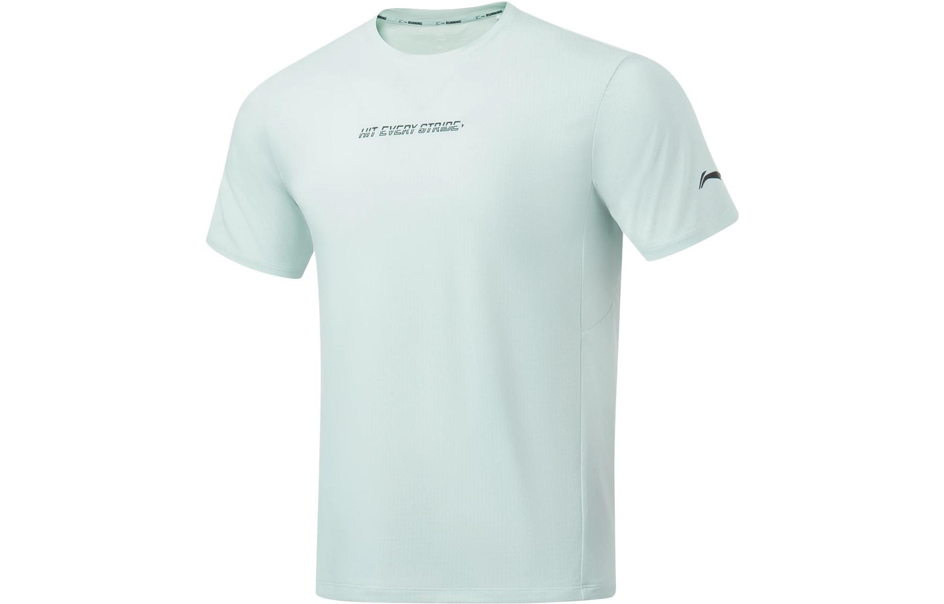 

ЛиНинг Li Ning Running Collection Футболка Мужская Тонкая Чаша Синий, Светло-голубой Чаша