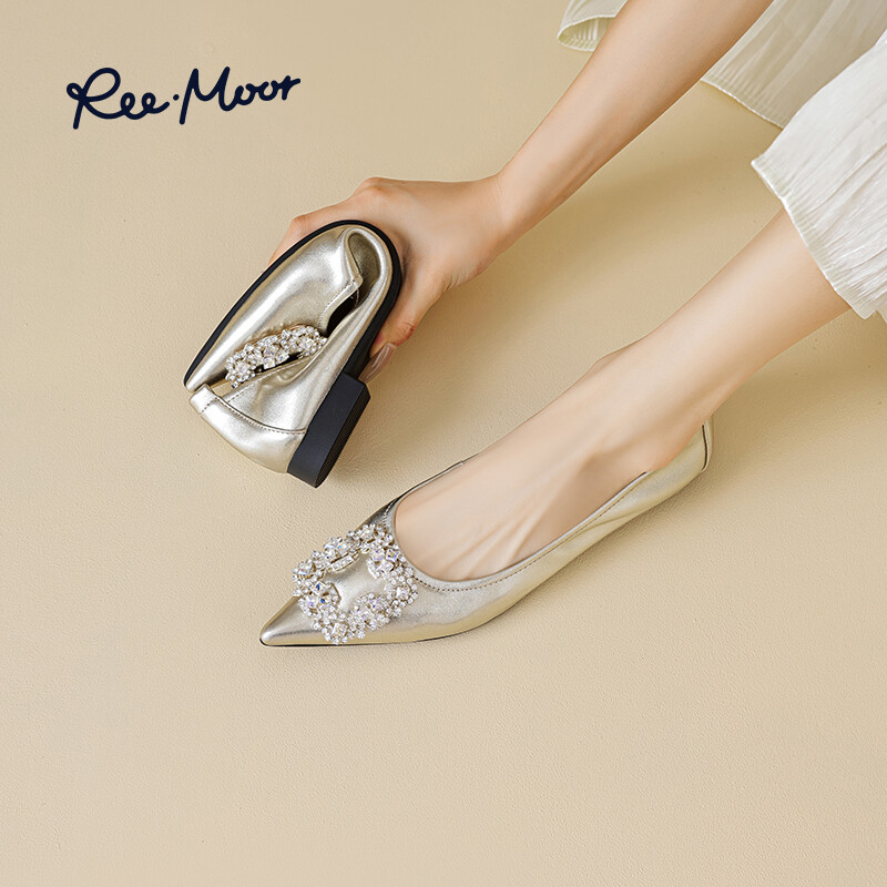 Туфли женские повседневные Women's Casual Shoes Women's Reemoor, светло-золотой — фото 4