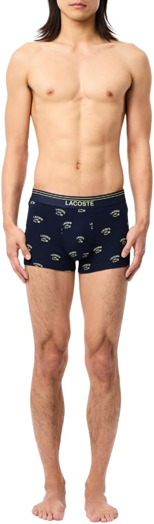 

Мужские хлопковые трусы-боксеры Lacoste с принтом «Анимация», 3 шт., Navy Blue/Pollen/Firefly