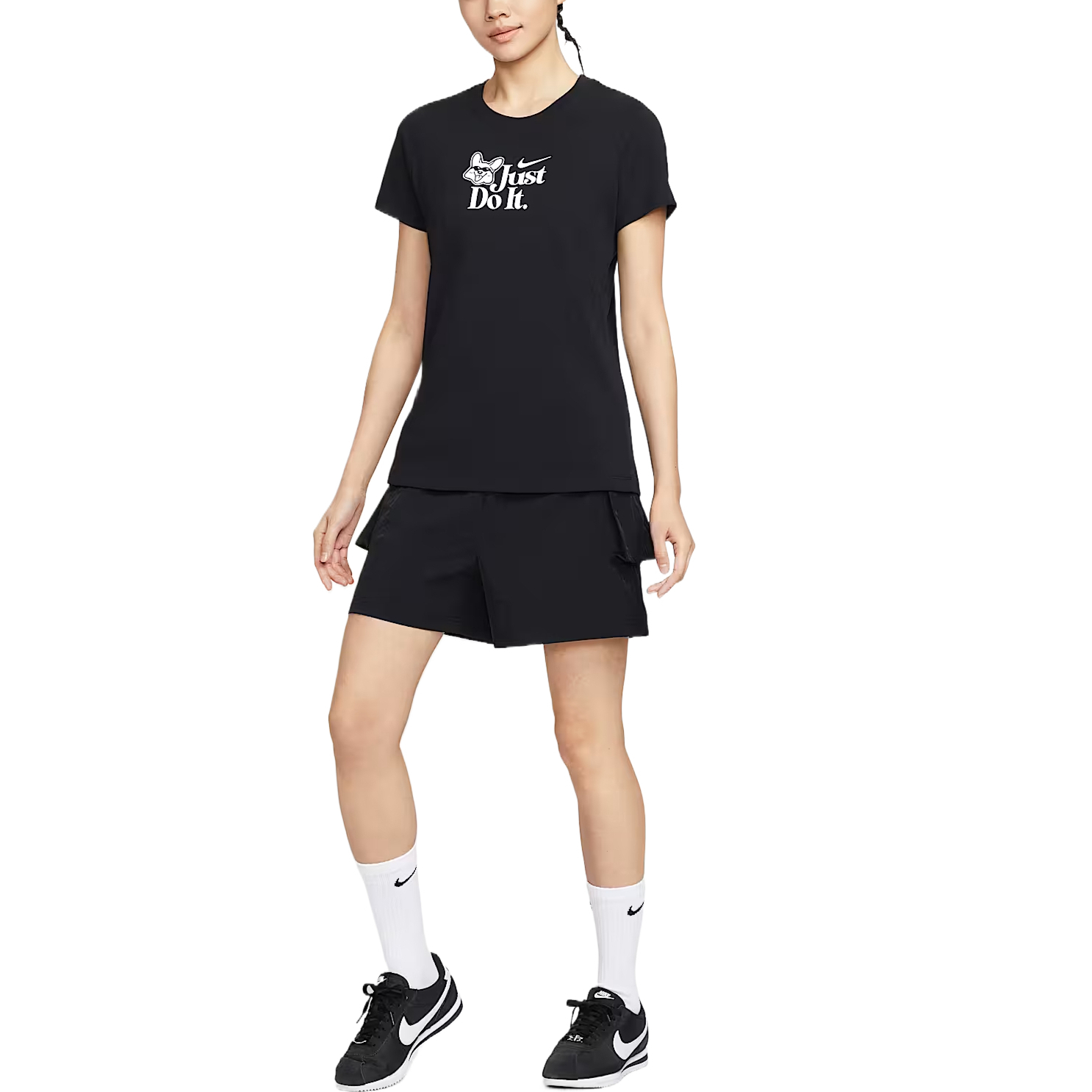 Nike Футболка Sportswear SS25 Regular женская черная — фото 4
