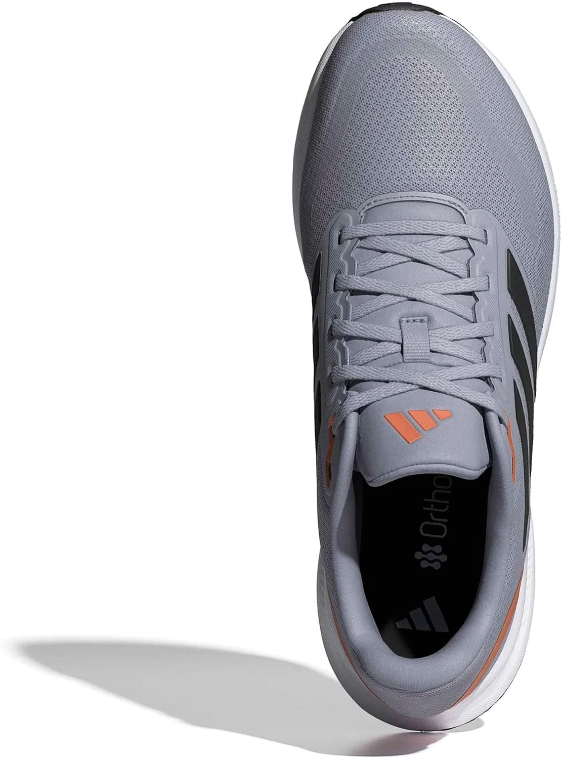 Мужские беговые кроссовки Adidas Runfalcon 5, Halo Silver Core Black Dusky Orange — фото 2