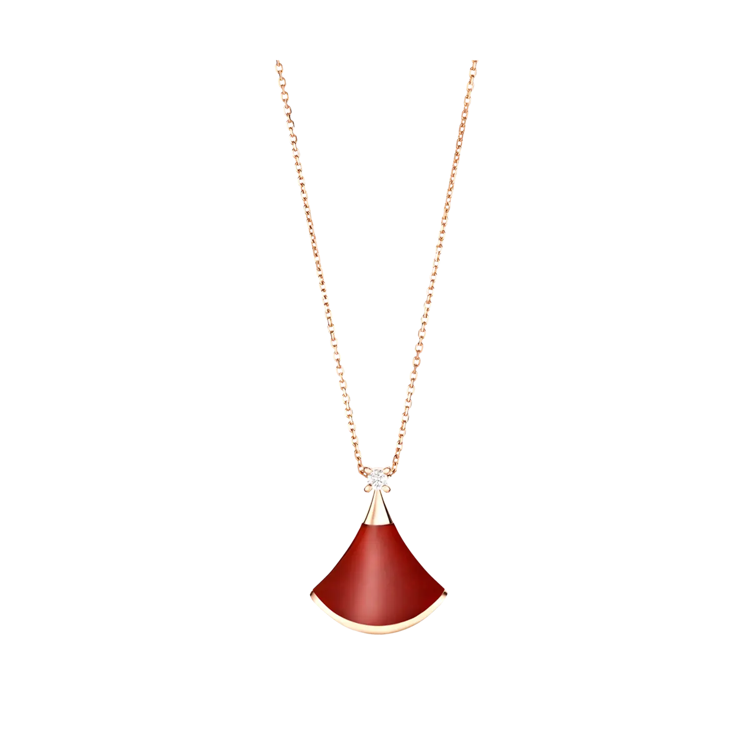 

Колье Bulgari Divas' dream из розового золота с сердоликом и бриллиантами