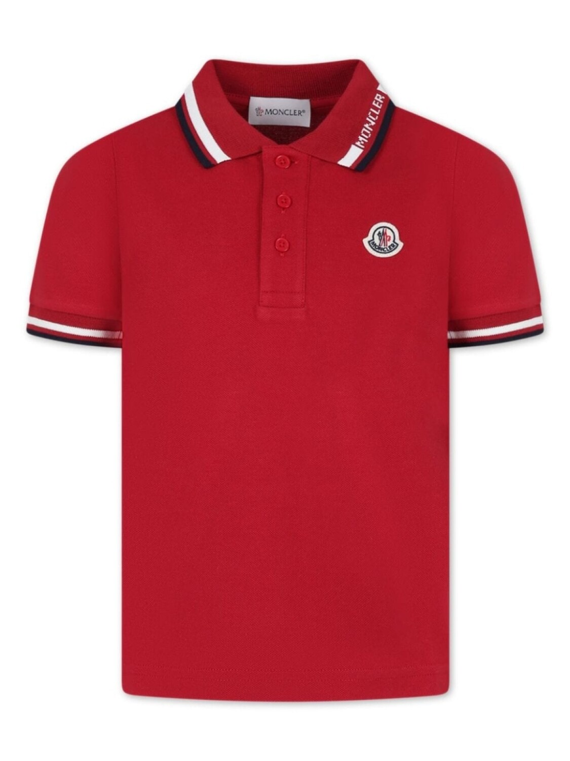 

Moncler Enfant рубашка поло с логотипом, красный