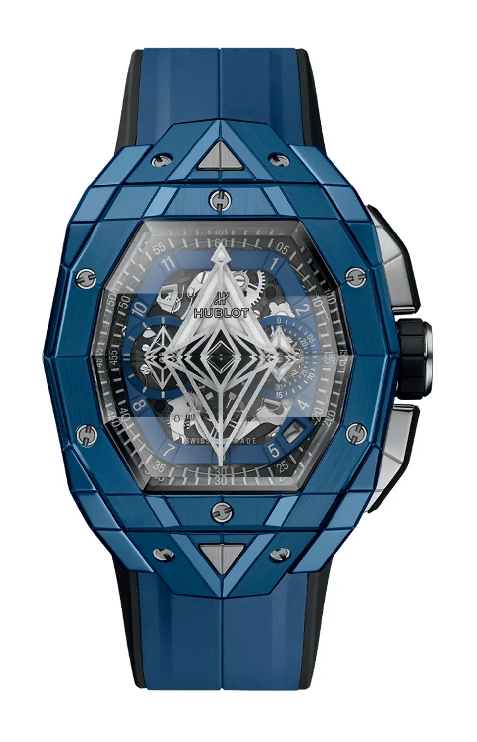 SPIRIT OF BIG BANG SANG BLUE КЕРАМИКА 42 ММ - ЛИМИТИРОВАННАЯ СЕРИЯ - 648.EX.0151.RX.MXM24 HUBLOT, золотой