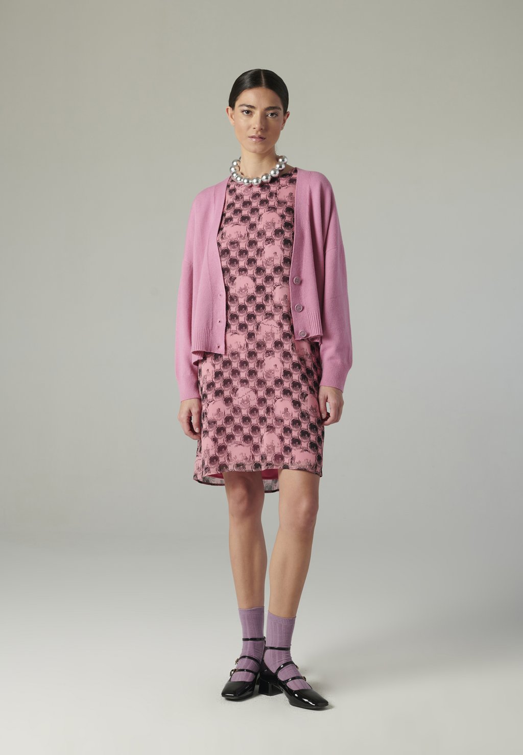 

Кардиган CROPPED Manila Grace, розовый