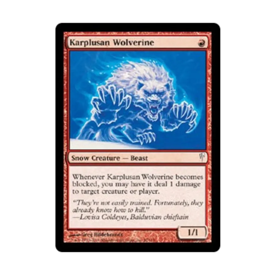 

CCG Карплюсан Росомаха (К), MTG - Coldsnap