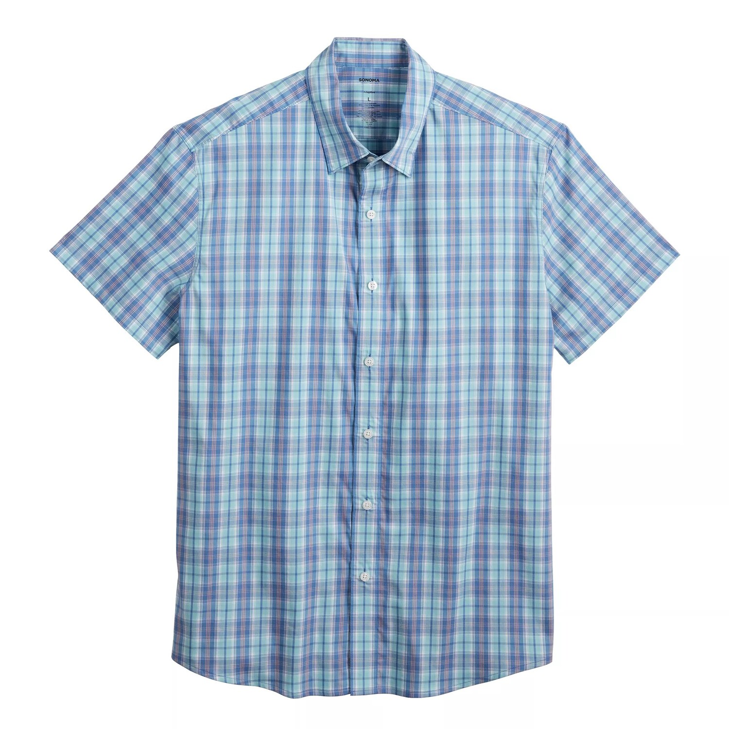 

Мужская адаптивная рубашка с коротким рукавом Sonoma Goods For Life Easy Dressing