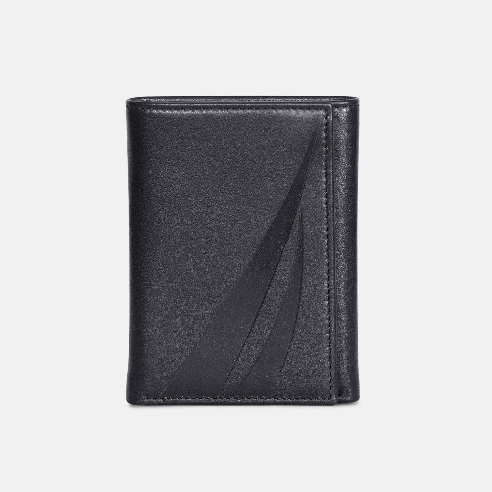 

Мужской кожаный кошелек Nautica Trifold, цвет true black