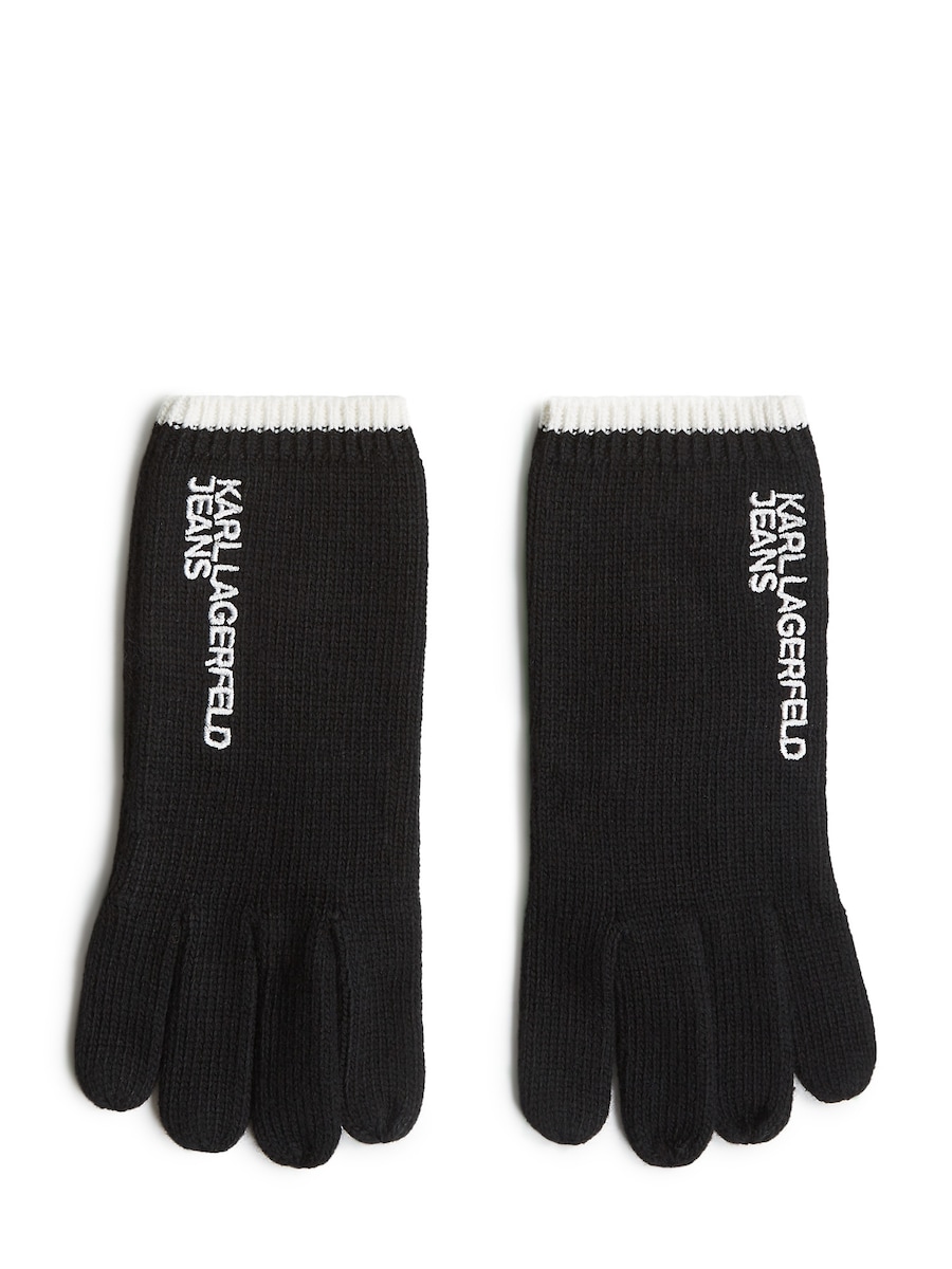 

Перчатки с закрытыми пальцами KARL LAGERFELD JEANS, черный