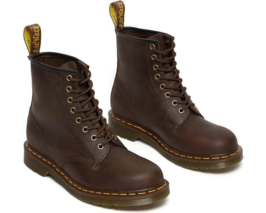 Ботинки Dr. Martens 1460 Crazy Horse, темно-коричневый