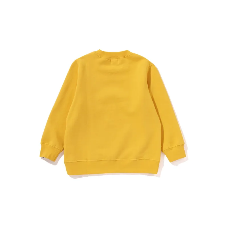 Детский свитшот с принтом Baby Milo A BATHING APE, Yellow YEX — фото 3