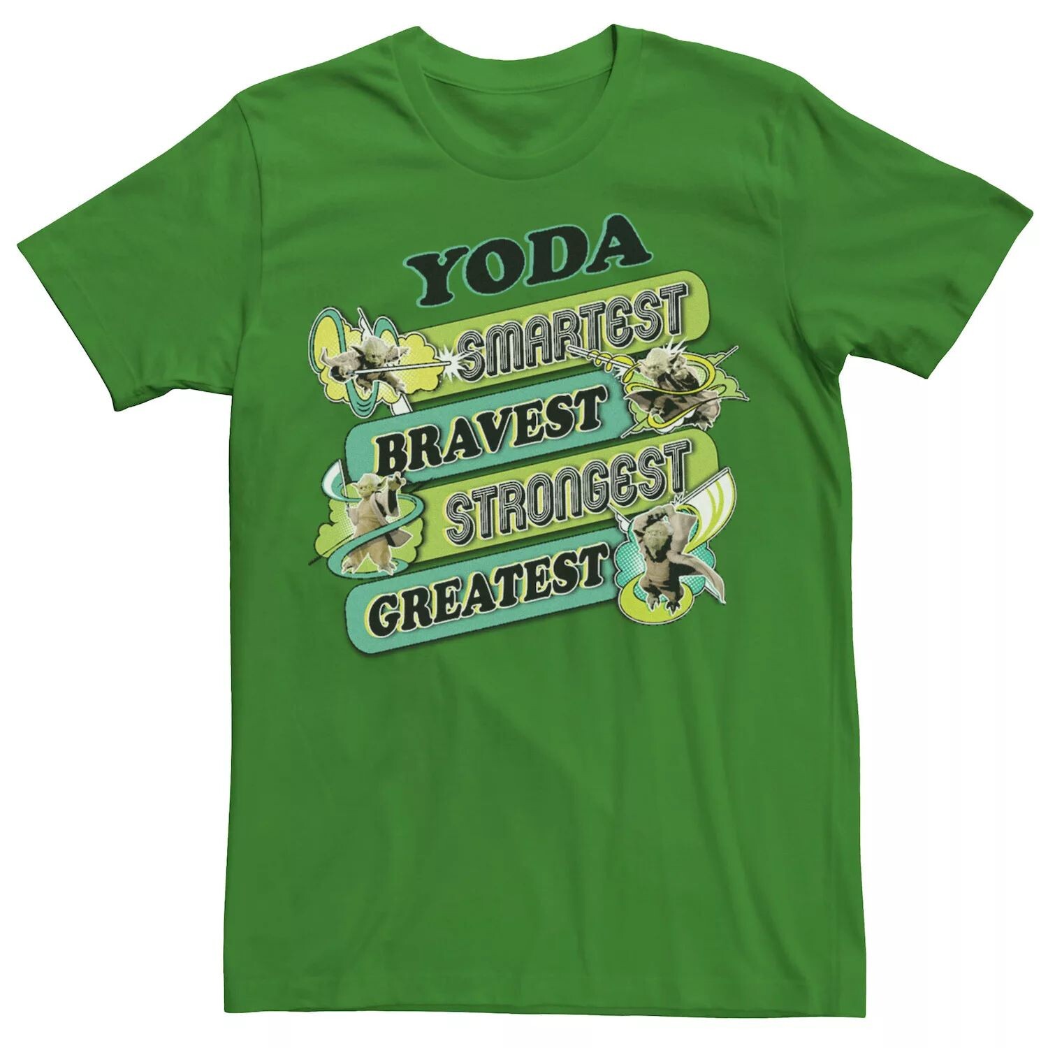 

Мужская футболка Yoda Smartest Bravest Strongest Greatest Star Wars
