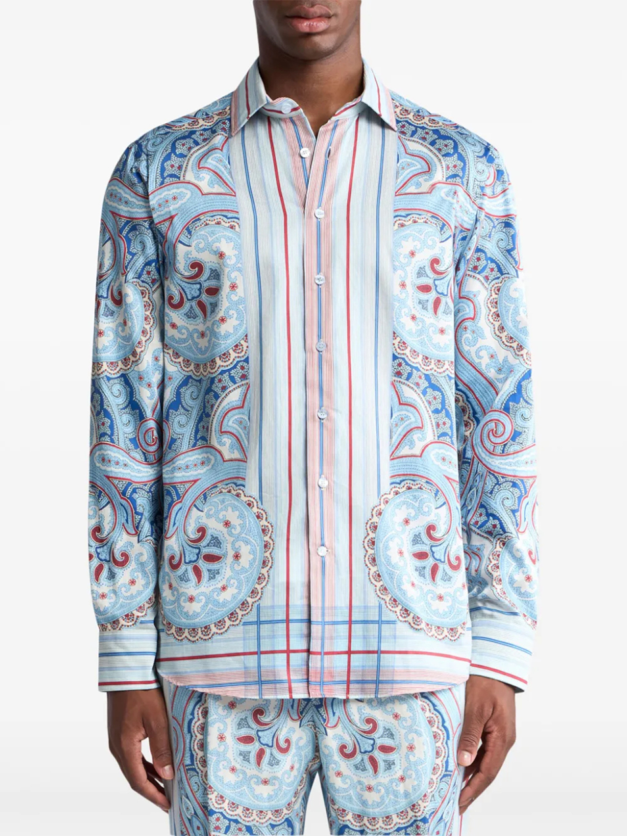 

ETRO рубашка с принтом пейсли, синий