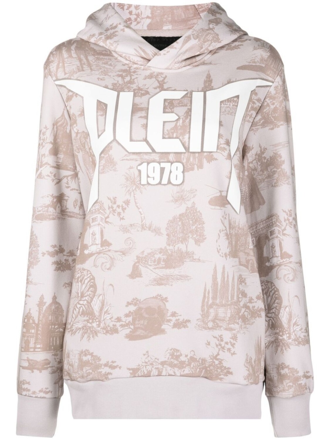 

Philipp Plein худи с логотипом, серый