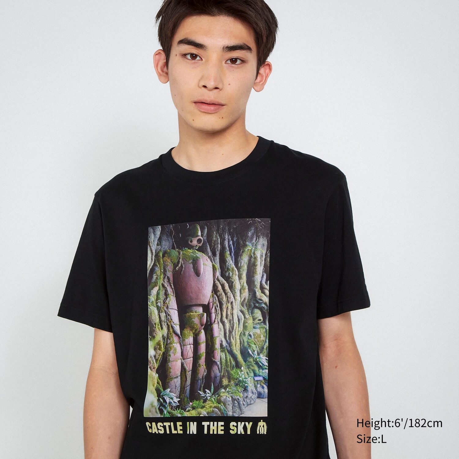 

Футболка Uniqlo Studio Ghibli с рисунком, черный