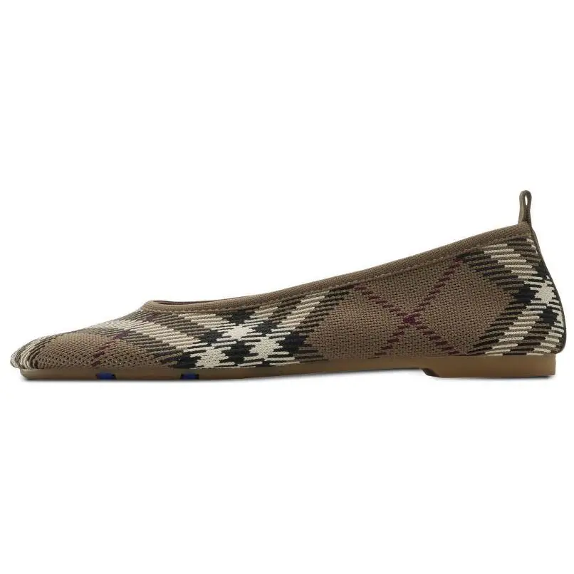 Burberry Повседневные однотонные туфли женские светло-коричневые