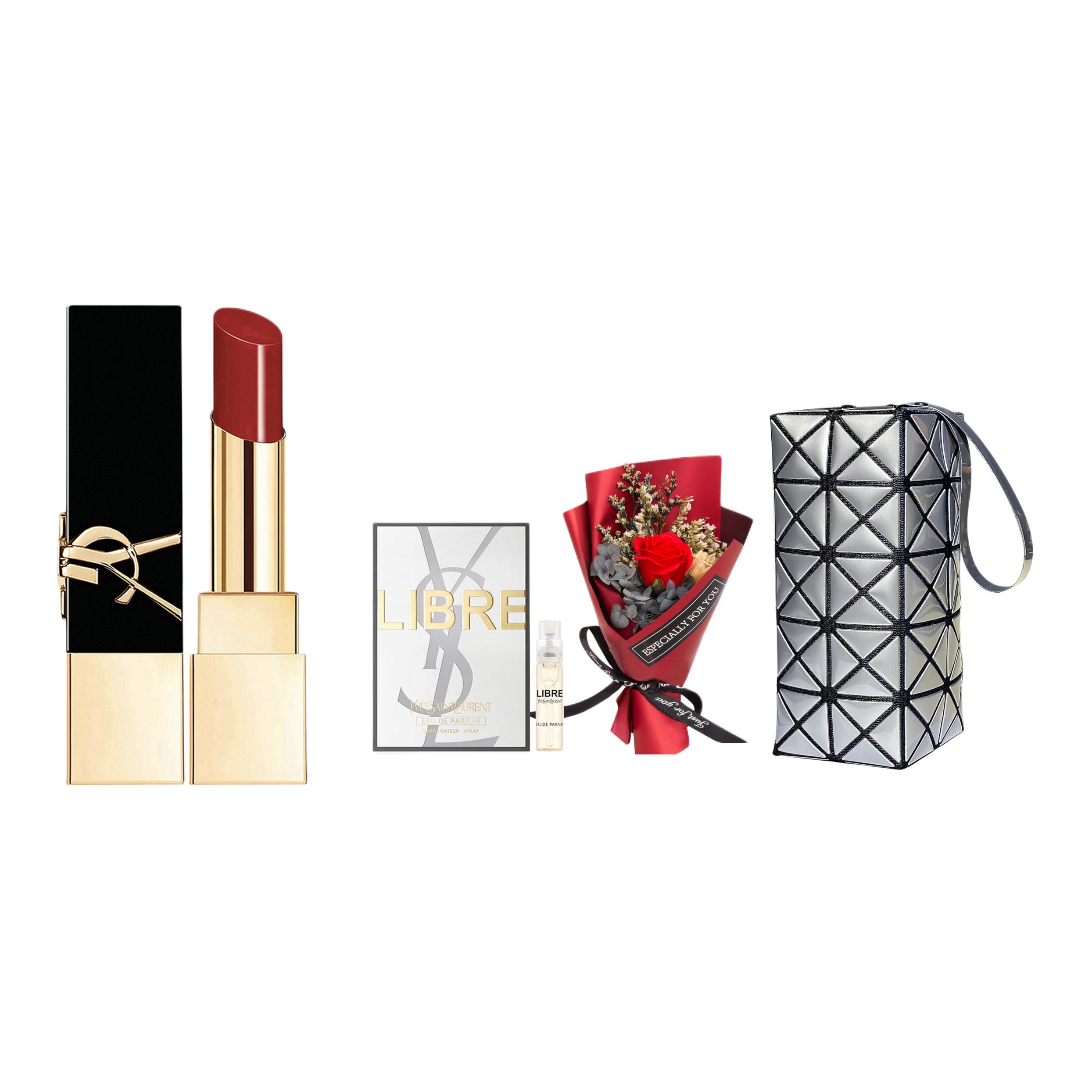 

SAINT LAURENT Набор косметики Gold Bar в коробке Starry Sky Rose, легко растушевывается, матовый, стойкий