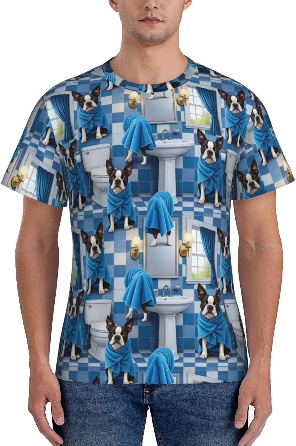 

Футболка мужская Supdreamc, Quick Dry Slim Fit для тренировок