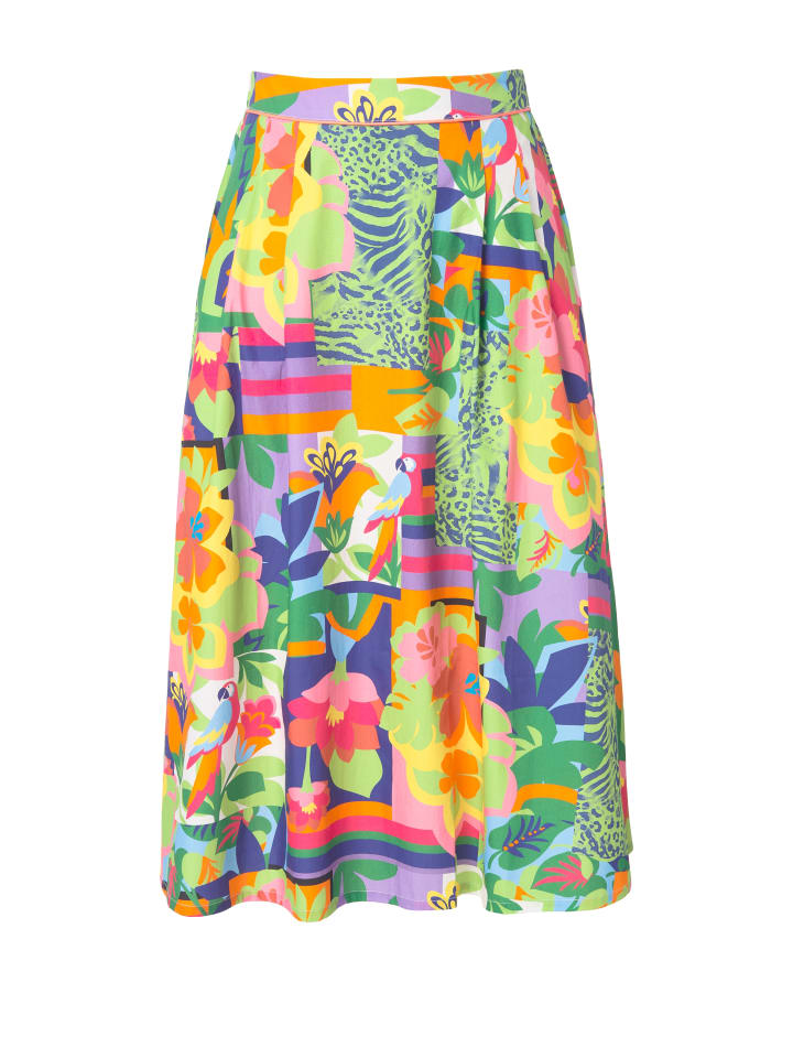 

Юбка длиной до колена Ulla Popken, цвет royalblau