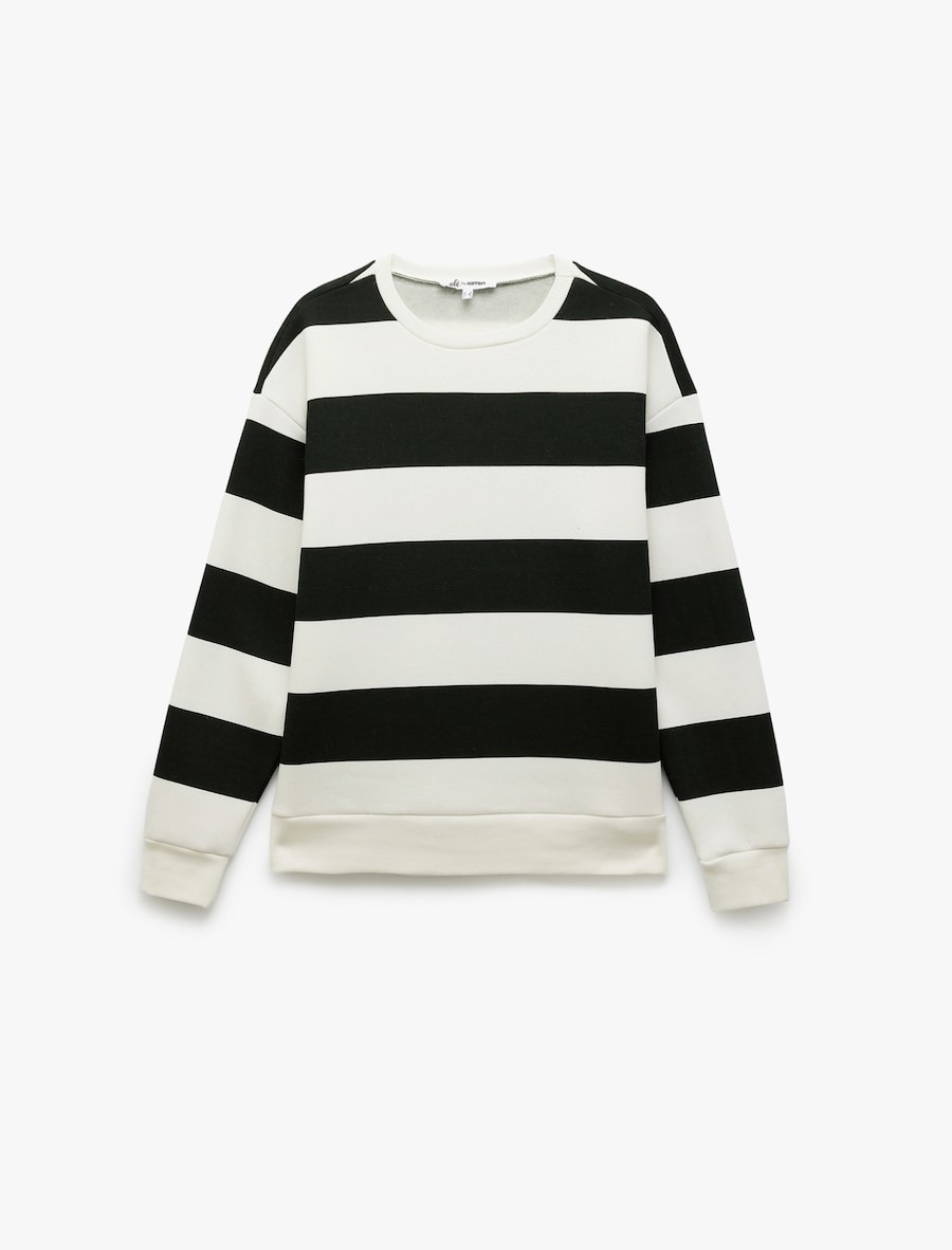 

Толстовка Koton, черный/белый