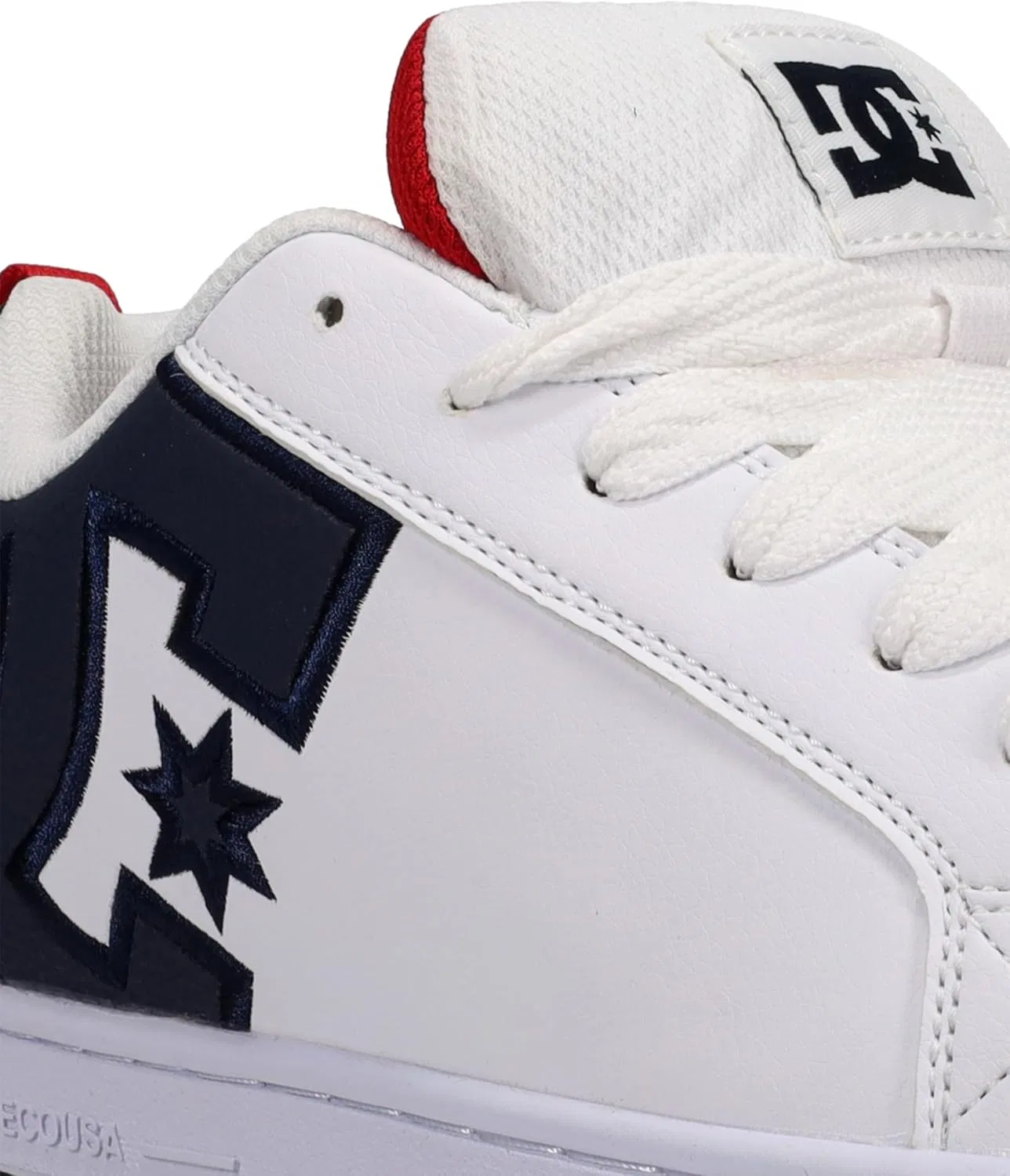 Скейт-кеды DC Shoes, цвет White/Navy/Red — фото 2