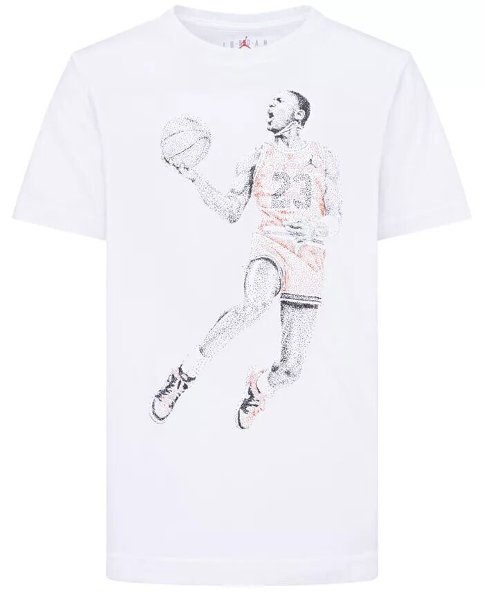 

Футболка с короткими рукавами и рисунком Little Boys Air Dots Jordan, белый