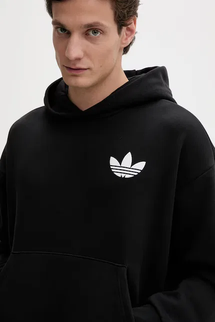 Худи World Wide Hoops Adidas Originals, черный — фото 4