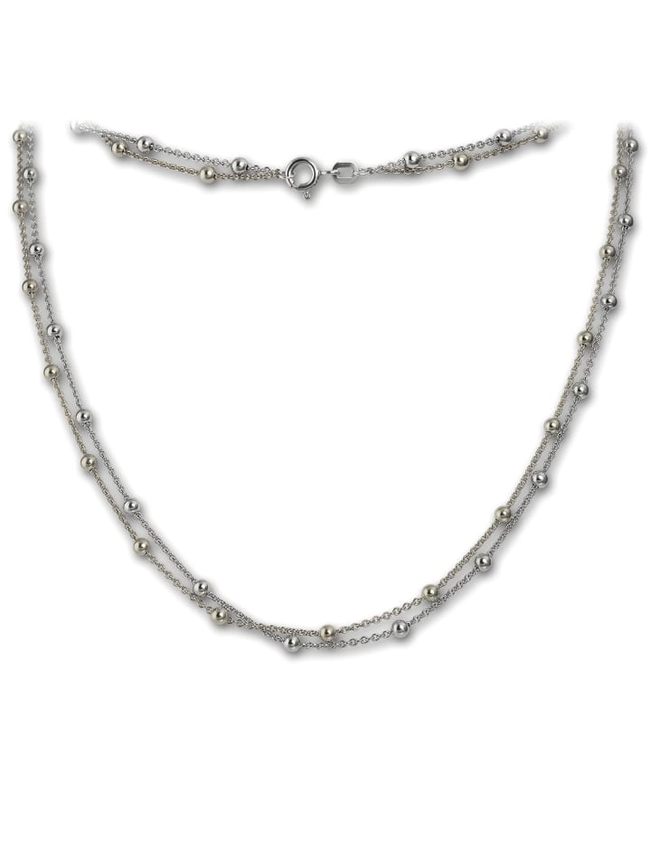 

SilberDream Женское колье SilverDream из серебра 925 пробы с позолотой (333 проба желтого золота) и бусинами, приблизительно 45 см