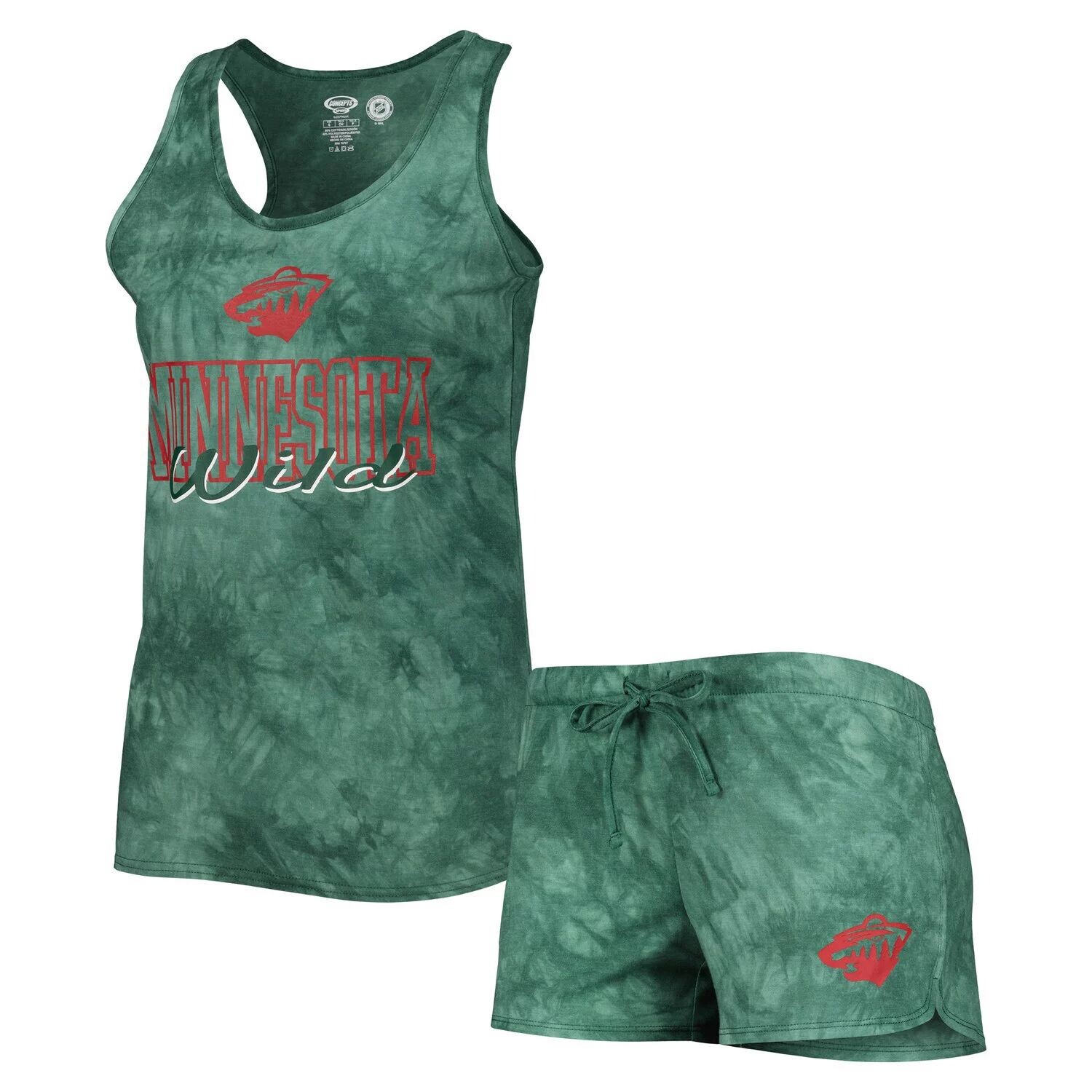 

Женский комплект для сна с майкой и шортами Concepts Sport Green Minnesota Wild Billboard