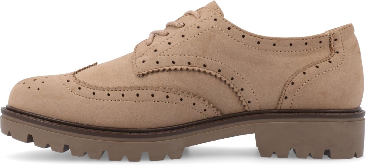 Балетки Tru Comfort Foam Claudiya Oxford Journee Collection, серо-коричневый — фото 4