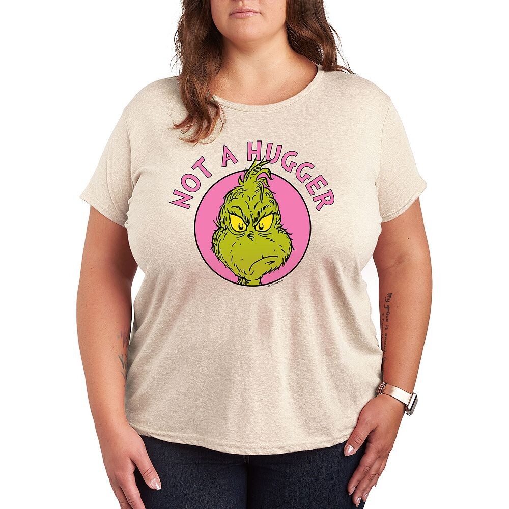 

Футболка Plus Grinch Not A Hugger с рисунком Licensed Character, бежевый
