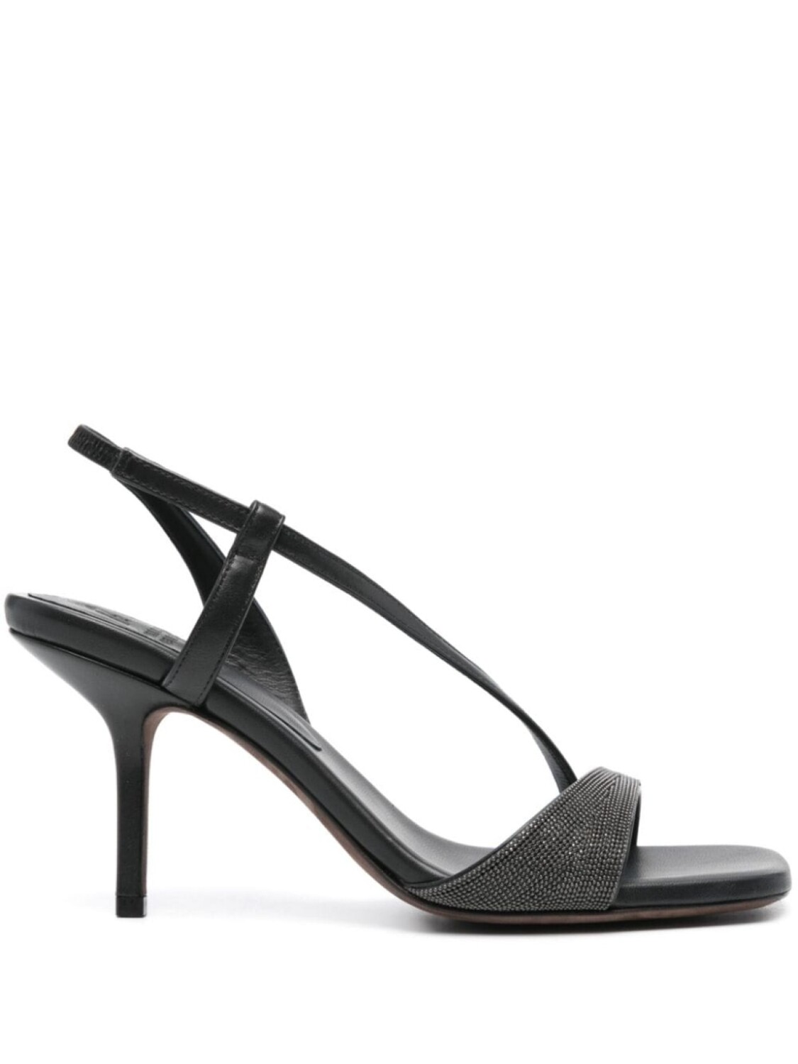 

Brunello Cucinelli босоножки с декором Monili, серебристый