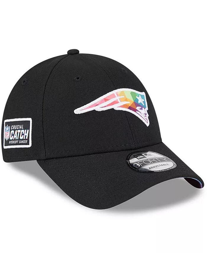 

Мужская черная кепка New England Patriots 2023 NFL Crucial Catch 9FORTY Adjustable New Era